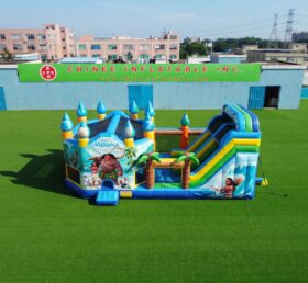 T2-8985 Combo Gonfiabile a Tema Moana con Scivolo
