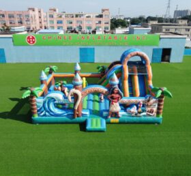 T2-8986 Avventura Oceanica di Moana Combo Scivolo Gonfiabile