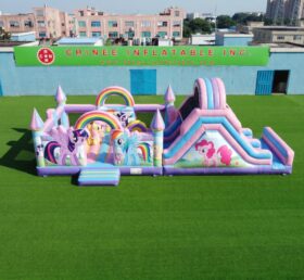 T2-8991 My Little Pony Combinato Gonfiabile Salta Casa con Scivolo