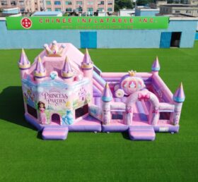 T2-8997 Castello Gonfiabile per Feste di Principesse con Scivolo