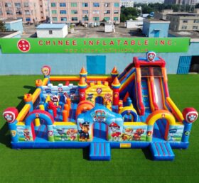 T6-3002 Città Gonfiabile a Tema Paw Patrol