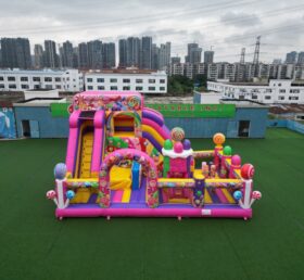 T6-8488B Scivolo combinato gonfiabile Candy-Themed Fun City