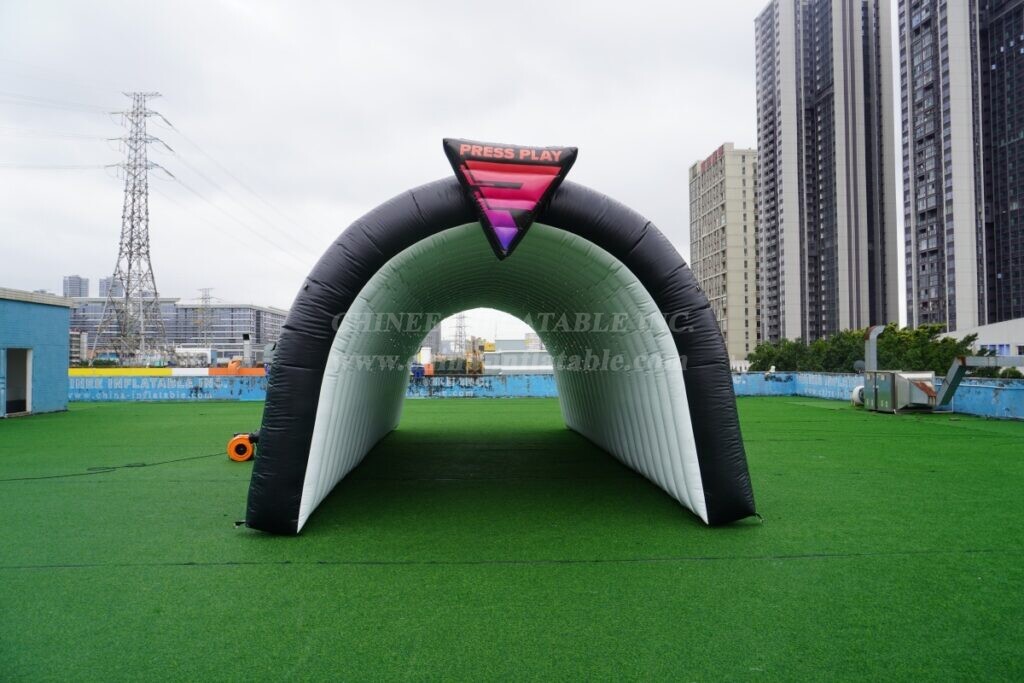 Tent1-424C Black Inflatable Tent Tunnel Shelter