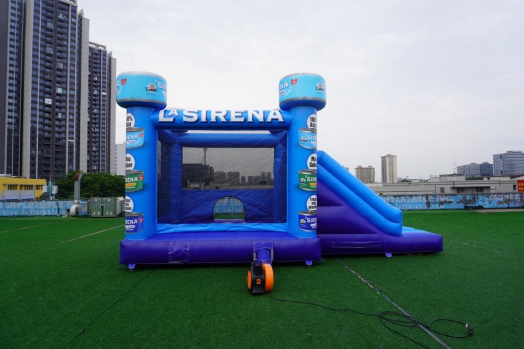 T2-8501 Blue Inflatable Combo Slide Bounce House