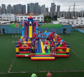 T6-8599 Paw Patrol Scivolo Combo Gonfiabile Funcity con Ostacoli