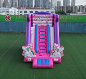 T8-6003C Unicorno Scivolo Gonfiabile Secco